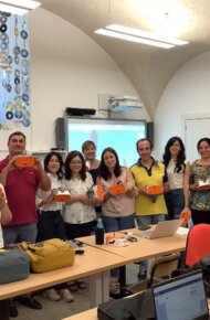 foto corsisti formazione sui visori VR